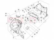 Front glove-box - Knee-guard panel - Piaggio Beverly 400 ie Tourer 2008