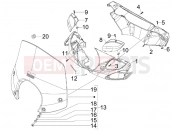 Handlebars coverages - Piaggio Beverly 400 ie Tourer 2008