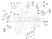 Remote control switches - Battery - Horn - Piaggio Beverly 400 ie Tourer 2008