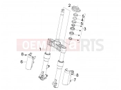 PIAGGIO Beverly 500 Cruiser Fork/steering tube - Steering bearing unit