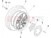 PIAGGIO Beverly 500 Cruiser Rear wheel