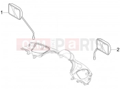 PIAGGIO BV 250 (U.S.A.) Driving mirror/s
