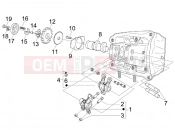 PIAGGIO BV 500 ( USA / CA ) Rocking levers support unit