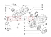 Crankcase cover - Crankcase cooling - Piaggio BV 500 Tourer ( USA / CA ) 2008