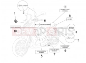 Plates - Emblems - Piaggio BV 500 Tourer ( USA / CA ) 2008