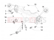 Selectors - Switches - Buttons - Piaggio BV 500 Tourer ( USA / CA ) 2008