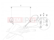 PIAGGIO Carnaby 125 Driving mirror/s