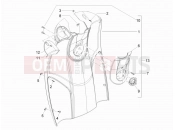 PIAGGIO Carnaby 125 Front glove-box - Knee-guard panel