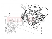 PIAGGIO Carnaby 200 Carburettor, assembly - Union pipe