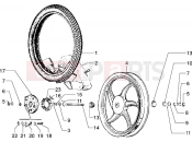 Alloy front wheel - Piaggio Ciao M.Y. 99