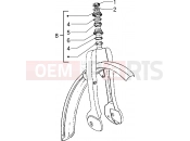 Fork-Steering bearings - Piaggio Ciao M.Y. 99