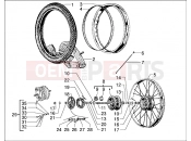 Front wheel - Piaggio Ciao M.Y. 99