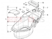 PIAGGIO Fly 100 Helmet huosing - Undersaddle