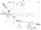 Handlebars - Master cil. - Piaggio Fly 100 2010