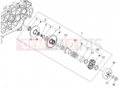 Driven pulley - Piaggio Fly 125 2007