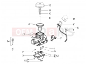 Carburetor's components - Piaggio Fly 125 2007
