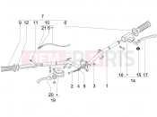 Handlebars - Master cil. - Piaggio Fly 125 2007