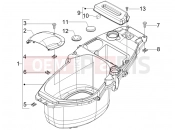 Helmet huosing - Undersaddle - Piaggio Fly 125 2007