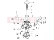 Carburetor's components - Piaggio Fly 125 2008
