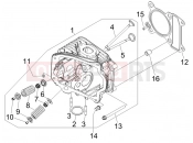 Head unit - Valve - Piaggio Fly 125 2008