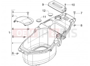 Helmet huosing - Undersaddle - Piaggio Fly 125 2008