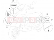 Plates - Emblems - Piaggio Fly 125 2008