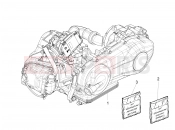 Engine, assembly - Piaggio Fly 125 4T/3V ie 2012