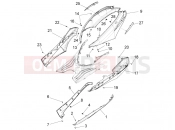 Side cover - Spoiler - Piaggio Fly 125 4T/3V ie 2012
