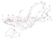 Wheel huosing - Mudguard - Piaggio Fly 125 4T/3V ie 2012