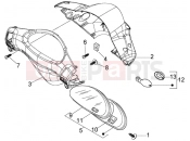 PIAGGIO Speedometer kms.-handlebar covers