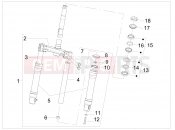 PIAGGIO Fly 50 2T Fork's components (MVP)