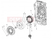 Flywheel magneto - Piaggio Fly 50 2T 2012