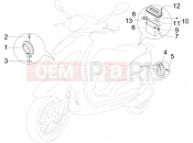 Remote control switches - Battery - Horn - Piaggio Fly 50 2T 2012