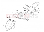 Wheel huosing - Mudguard - Piaggio Fly 50 2T 2012