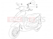 Driving mirror/s - Piaggio Fly 50 4T 2007