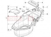 Helmet huosing - Undersaddle - Piaggio Fly 50 4T 2007