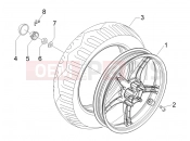 PIAGGIO Fly 50 4T Rear wheel