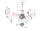 Carburetor's components - Piaggio Fly 50 4T 2011