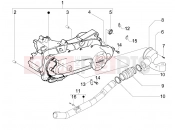Crankcase cover - Crankcase cooling - Piaggio Fly 50 4T 2011