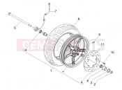 Front wheel - Piaggio Fly 50 4T 2011