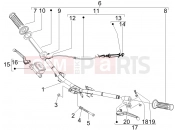 Handlebars - Master cil. - Piaggio Fly 50 4T 2011