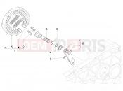 hátsó fék - Piaggio Fly 50 4T 2V 2014