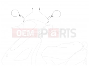 PIAGGIO Fly 50 4T 2V Driving mirror/s