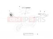 Plates - Emblems - Piaggio Fly 50 4T 4V 2015