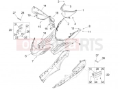 PIAGGIO Fly 50 4T 4V Central cover - Footrests