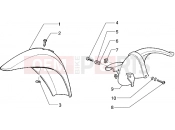 PIAGGIO Front and rear mudguard