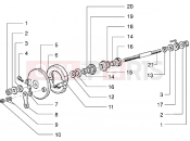 PIAGGIO Front wheel component parts