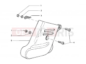 Front shock absorber cover - Piaggio Hexagon GT