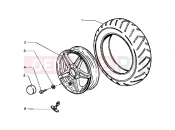 Front wheel - Piaggio Hexagon GT