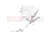 Handlebars component parts - Piaggio Hexagon GT